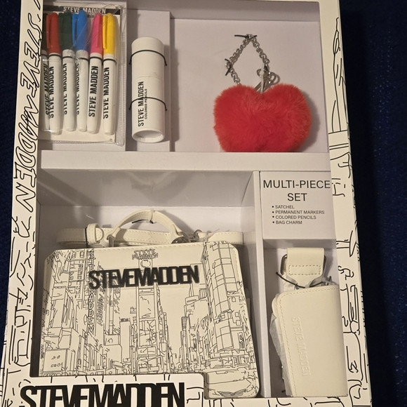 Steve Madden Evelyn Patch Box Gift Set White Multi | Poshmark
