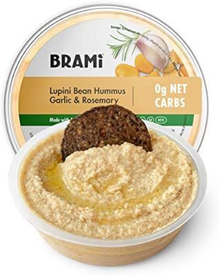 BRAMI Lupini Bean Hummus Dip & Spread | 0g Sugar, 0g Net Carbs | Keto, Vegan, Vegetarian, Mediter... | Amazon (US)