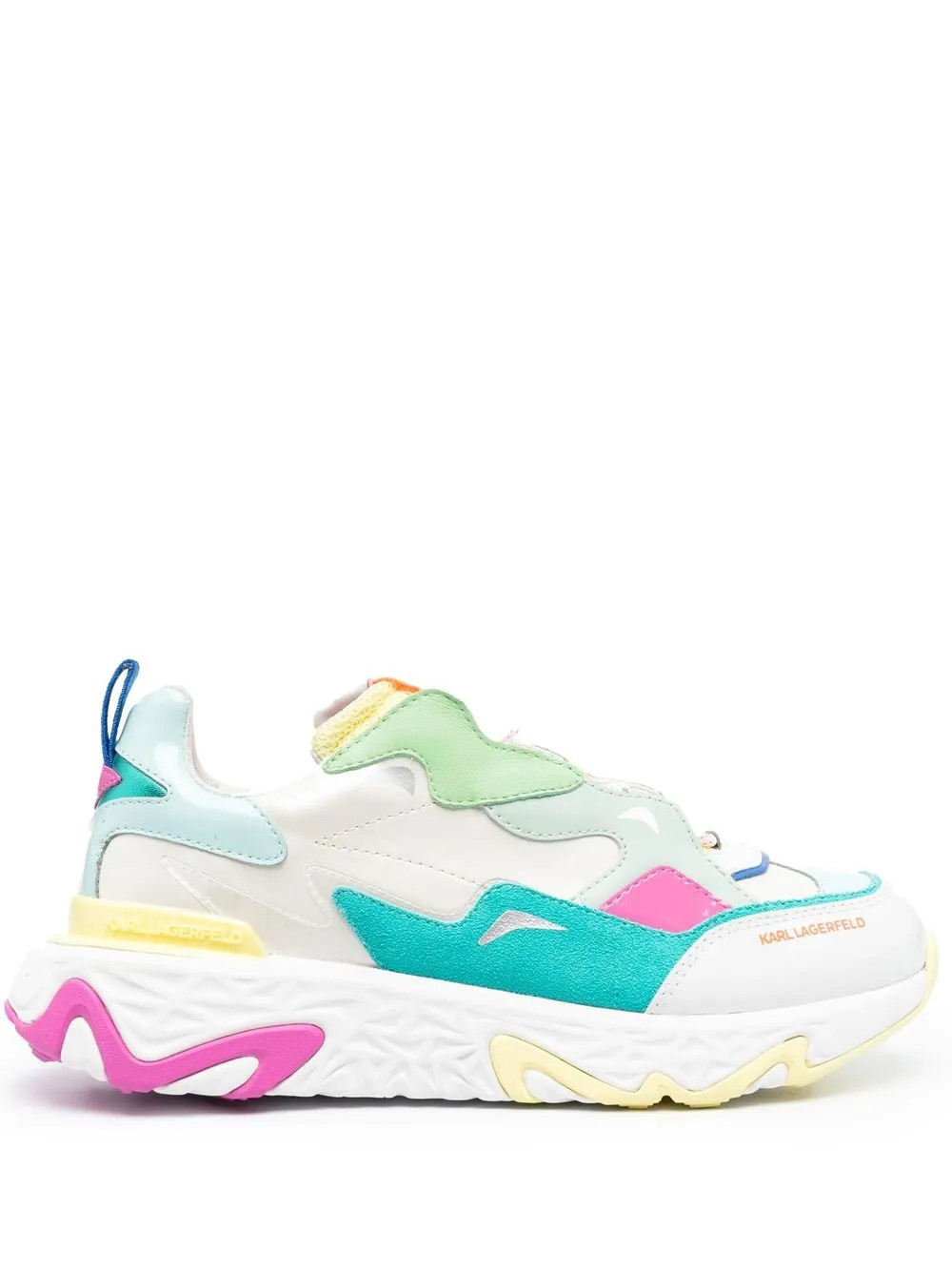 Karl Lagerfeld Blaze Strike Leather Sneakers - Farfetch | Farfetch Global