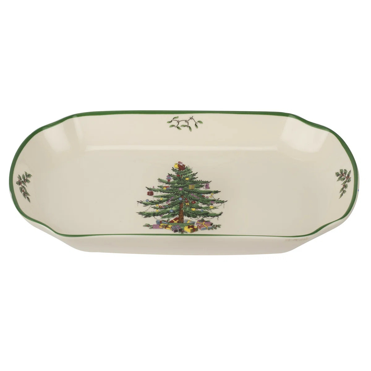 Spode Christmas Tree Rect Scalloped Tray 11" | Wayfair North America