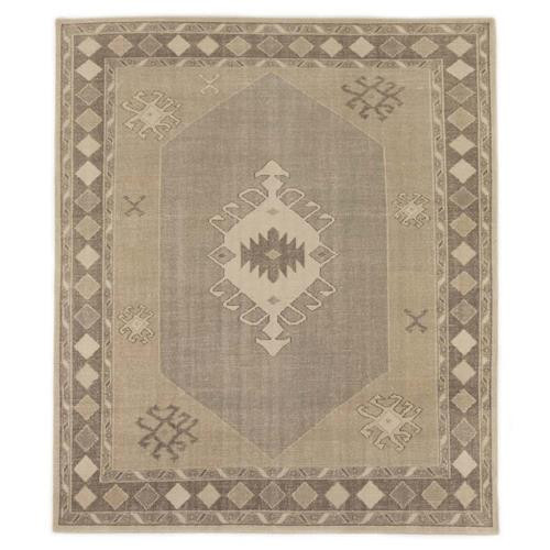 Radko Global Bazaar Brown Cotton Patterned Rug - 8'x10' | Kathy Kuo Home