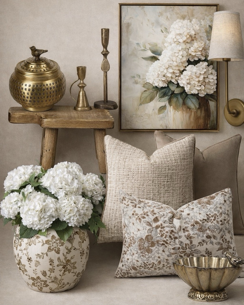 Neutral Amazon Home Finds That Instantly Elevate Your Space

Follow @farmtotablecreations on Instagram for more home finds and styling ideas 🤍

These are the kind of pieces that make a space feel layered and high-end without overthinking it. From the soft neutral pillows and classic brass accents to the hydrangea artwork and textured vase, everything works together to create that warm, collected look. Simple swaps like these are what really pull a room together.

#amazonhome #neutraldecor #throwpillows #homedecor #livingroomdecor

neutral home decor | amazon home finds | throw pillows | neutral pillows | brass decor | wall art | hydrangea artwork | table lamp | sconce lighting | decorative bowl | wood stool | vase decor | faux flowers | floral stems | living room decor | cozy home | neutral color palette | home styling | affordable decor | designer look for less | accent pieces | coffee table decor | shelf styling | classic decor | warm neutrals

#LTKSaleAlert #LTKHome