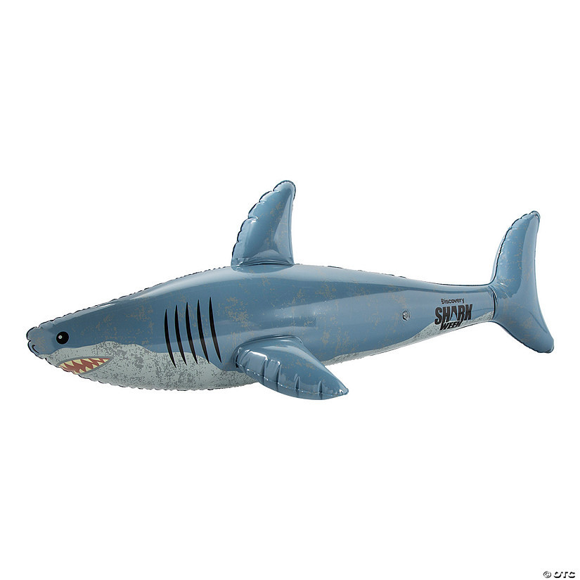 Discovery Shark Week™ Inflatable Great White Shark | Oriental Trading Company
