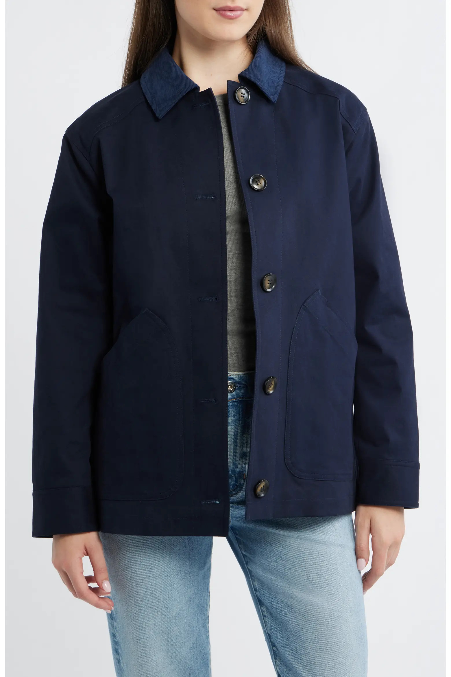 Cotton Stretch Twill Jacket (Women) | Nordstrom | Nordstrom