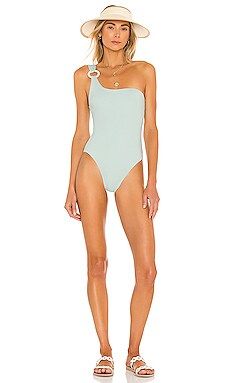 KYA Amara Reversible One Piece in Capri & Shell from Revolve.com | Revolve Clothing (Global)