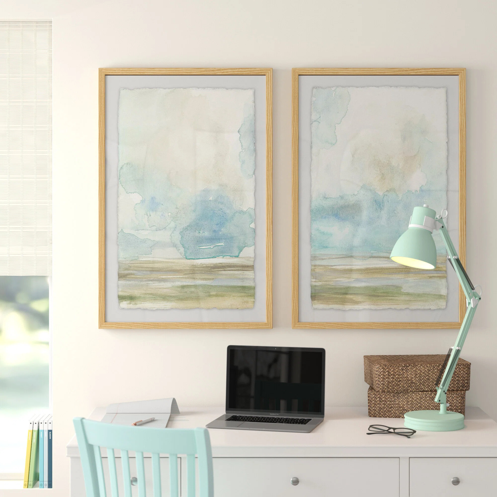 Pale Sunset Diptych by Marmont Hill - 2 Piece Picture Frame Print Set on Paper | Wayfair North America