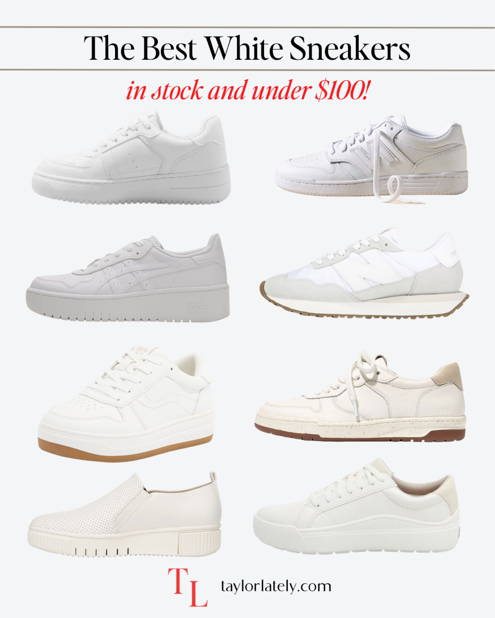 Best white store sneakers under 100