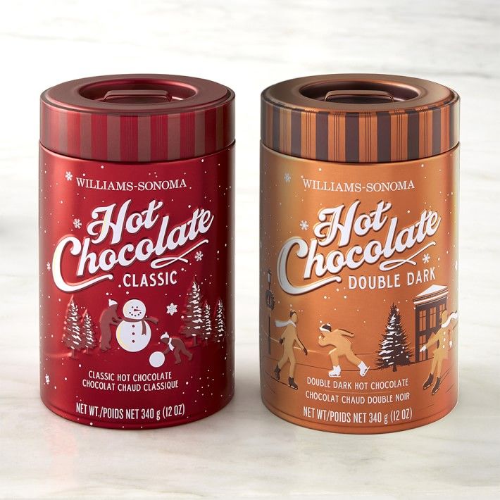 Williams Sonoma Classic Hot Chocolate & Double Dark Hot Chocolate, Set of 2 | Williams-Sonoma