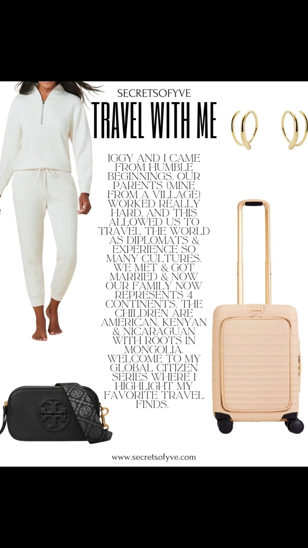 Secretsofyve: welcome to my global travel series! Finding the best and most comfortable athleisure and travel wear, skincare, shoes and bags! Great to gift 🎁 !
#Secretsofyve #ltkgiftguide
Always humbled & thankful to have you here.. 
CEO: PATESI Global & PATESIfoundation.org
 @secretsofyve : where beautiful meets practical, comfy meets style, affordable meets glam with a splash of splurge every now and then. I do LOVE a good sale and combining codes! #ltkstyletip #ltksalealert #ltkfamily #ltku #ltkfindsunder100 #ltkfindsunder50 #ltkshoecrush #ltkworkwear #ltkbeauty #ltkholiday #ltkactive #ltkfitness #ltkover40 #ltkmen #ltktall #ltkspringsale #ltkfestival #ltkplussize #ltkmidsize #ltktravel #ltkparties #ltkpetite #ltkitbag #ltkbump #ltkootd secretsofyve 

#LTKWedding #LTKSeasonal #LTKTravel