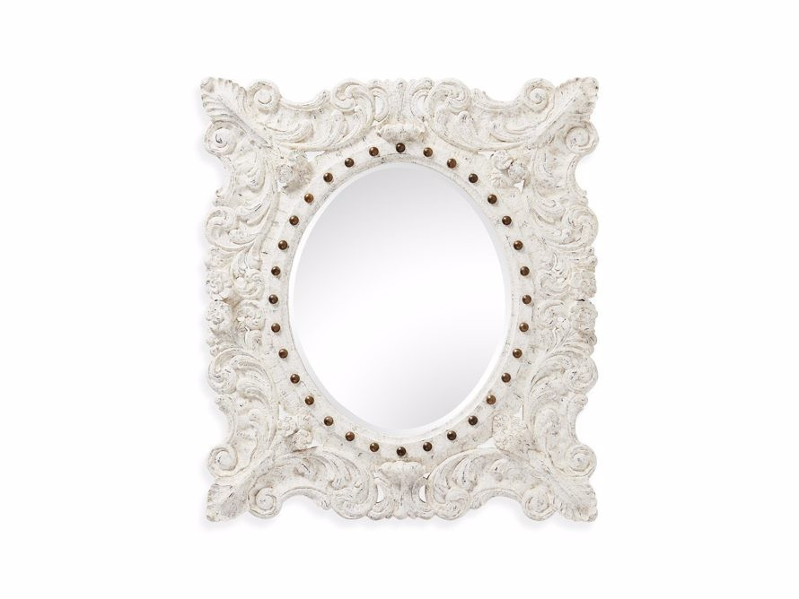 Merle Mirror in White | Arhaus