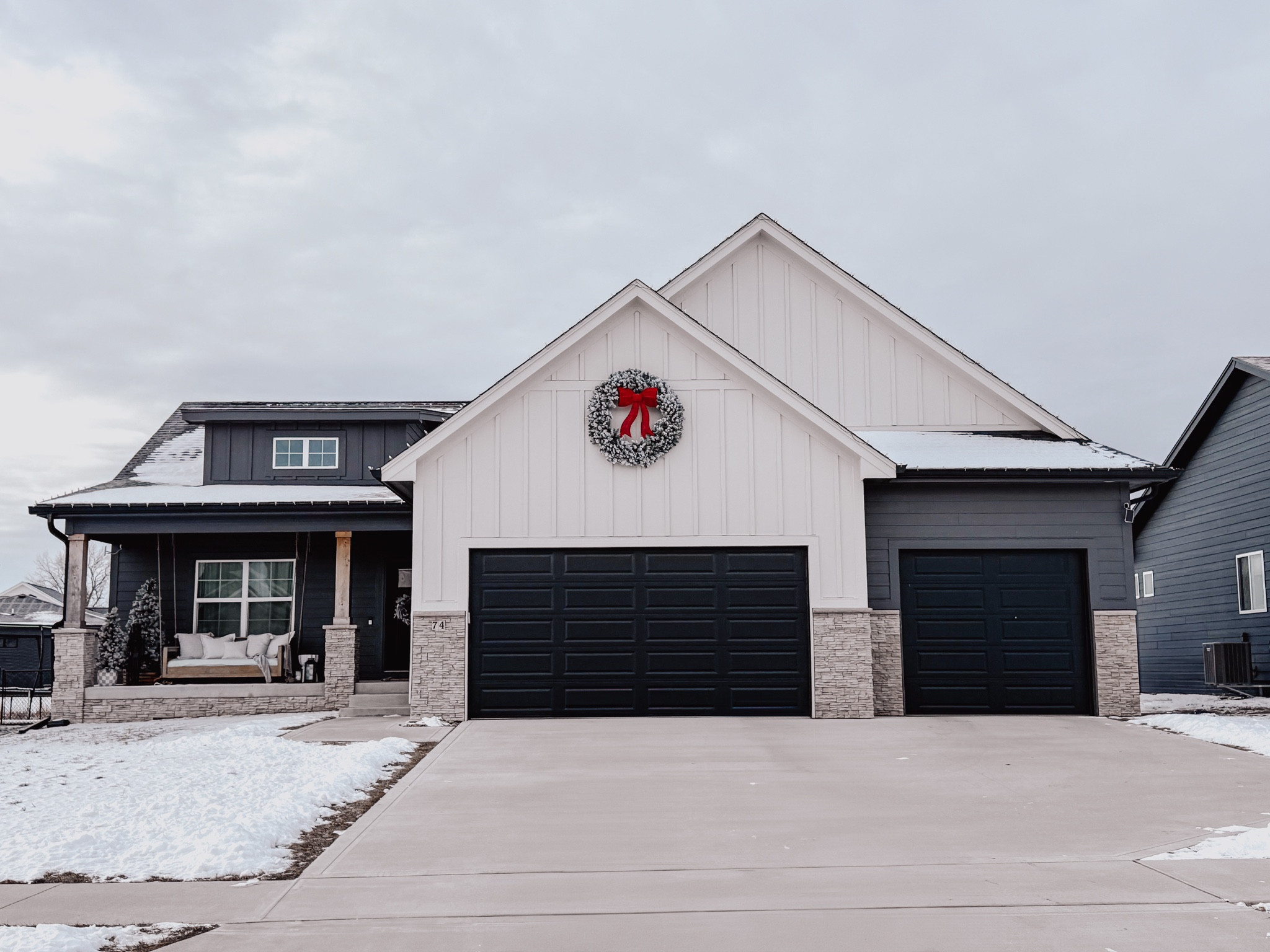 Outdoor Christmas decorations. Christmas wreath. Outdoor wreath. 

#LTKSeasonal #LTKHome