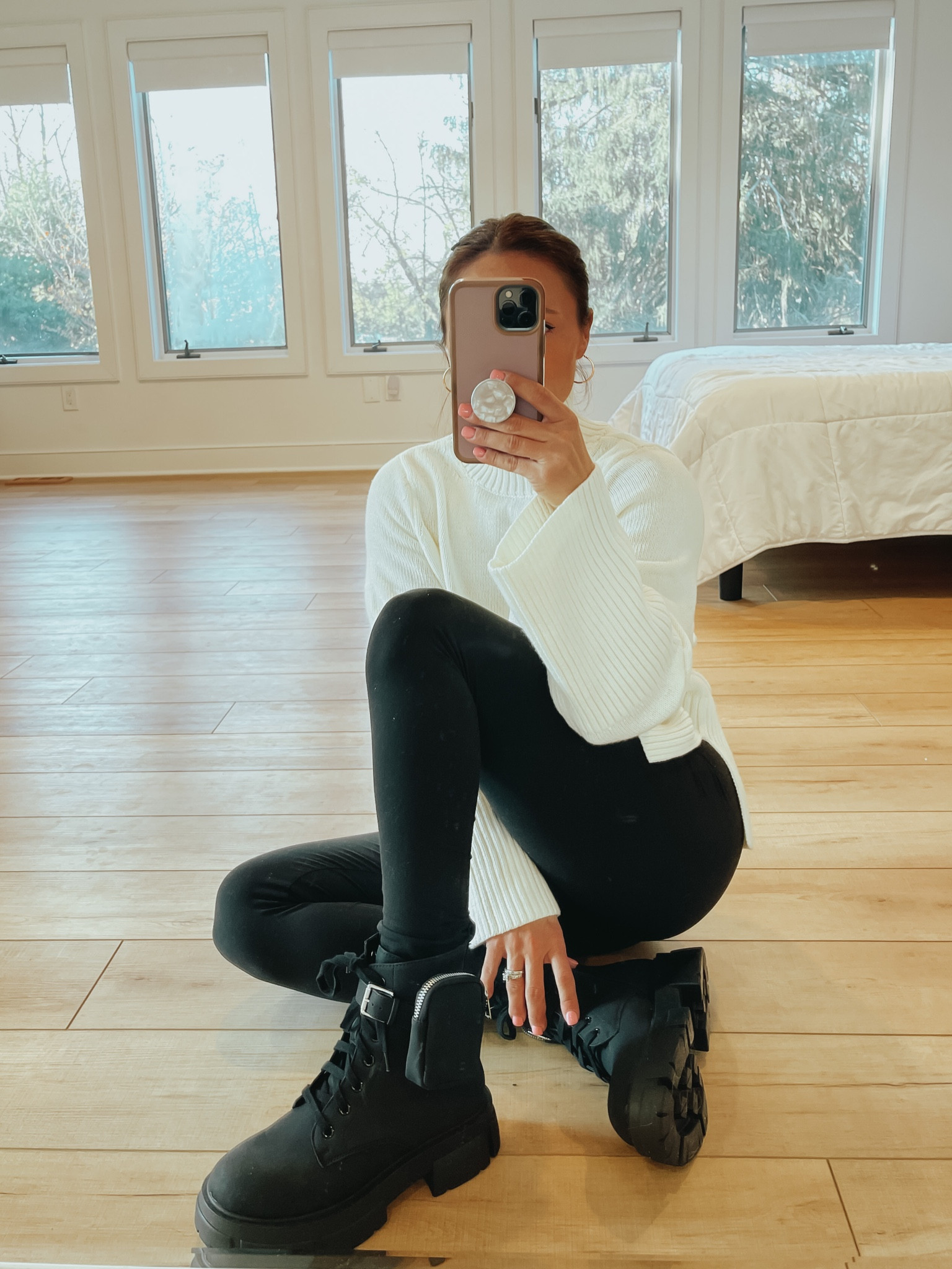 These boots are AMAZING!!!! They’re edgy yet casual and go with everything. If you’re a 1/2 size, go down. That’s what I did and they fit perfect. 
Walmart fashion 

#LTKshoecrush #LTKstyletip #LTKunder50