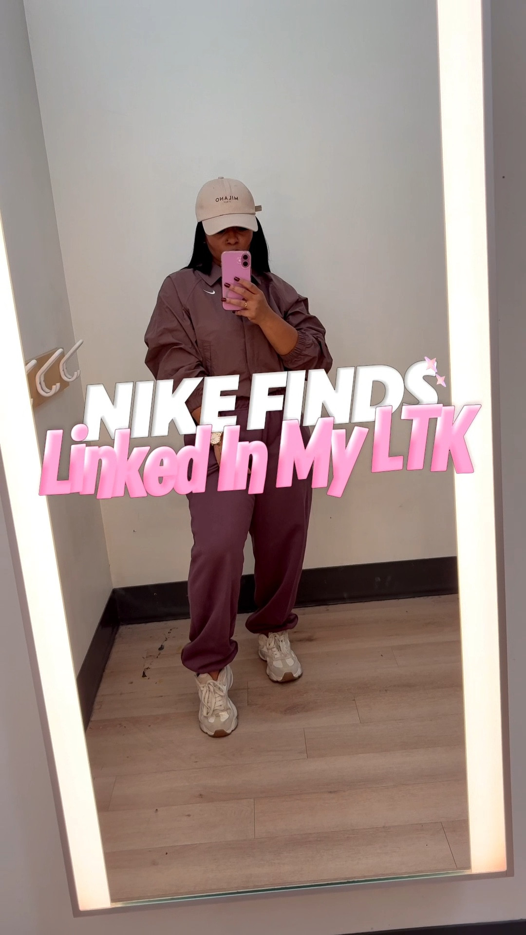 Chocolate brown oversized joggers (size M) + brown oversized windbreaker jacket (wearing size S, fits oversized) 🤎✨

5’2 | 156lbs for size reference — comfy, relaxed, street style vibes all the way. I’m obsessed with the new Nike releases from Nike and this oversized athleisure look is EVERYTHING. 

Sporty chic, cozy fit, neutral monochrome, fall streetwear aesthetic.

It’s giving spontaneous late night drive with bae, windows down, 90s R&B playing, city lights glowing… strictly for the lovers lol 🤎🚗✨

Oversized joggers outfit, brown athleisure set, neutral streetwear, comfy airport outfit, casual sporty look, fall fashion inspo, petite midsize outfit ideas.

This entire look is linked in my LTK — be the first to know 🔗🛍️ 

#LTKStyle #NikeStyle #OversizedFit #AthleisureWear #BrownOutfit

#LTKgrwm #LTKPetite #LTKootd