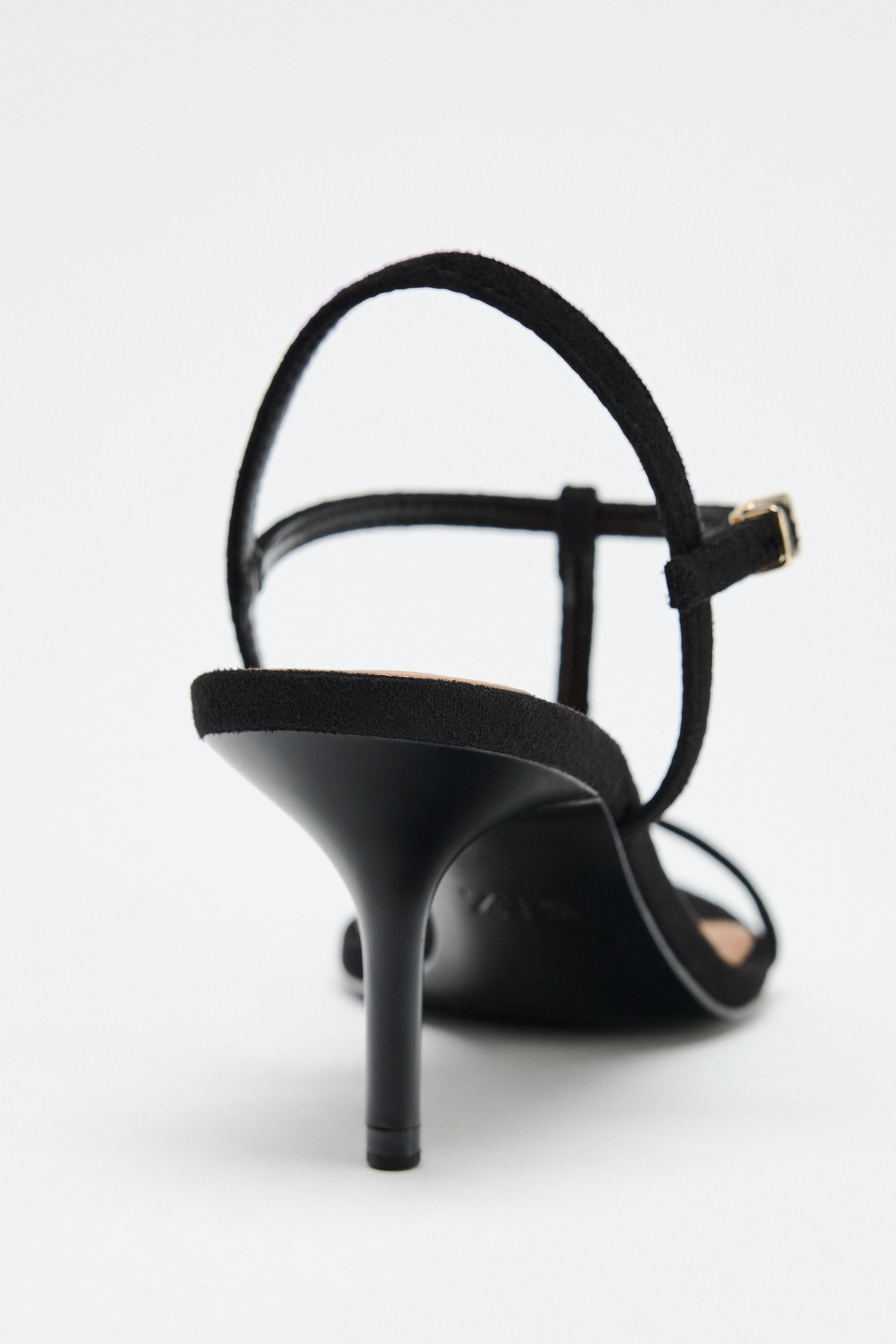 HIGH HEELED STRAP SANDALS | Zara US