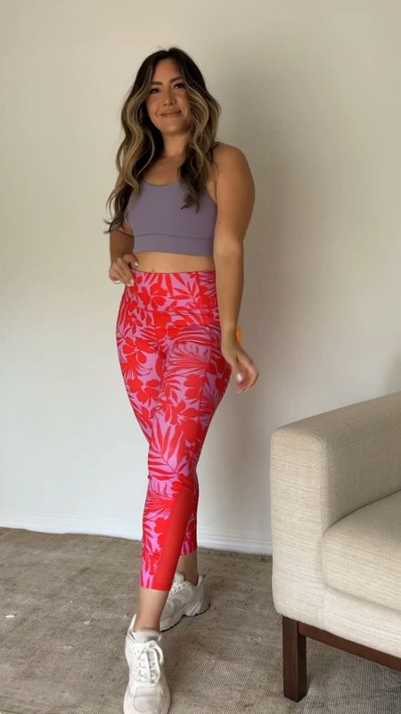 #WALMARTFASHION Check out Avia Women's High Waist 7/8 Crop Fashion Leggings! These leggings are soft and offer that power hold we are always looking for. #WALMARTPARTNER
I am wearing a size Large which offers more tummy coverage, but I will be sizing down. 

#LTKsalealert #LTKfit #LTKunder50