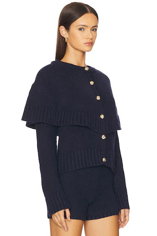 Reese Cape Cardigan in Navy | Revolve Clothing (Global)