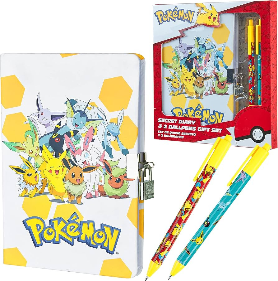 Pokemon Journal Set for Kids Teens Diary with Lock or Notebook with Pen Secret Diary School Suppl... | Amazon (US)