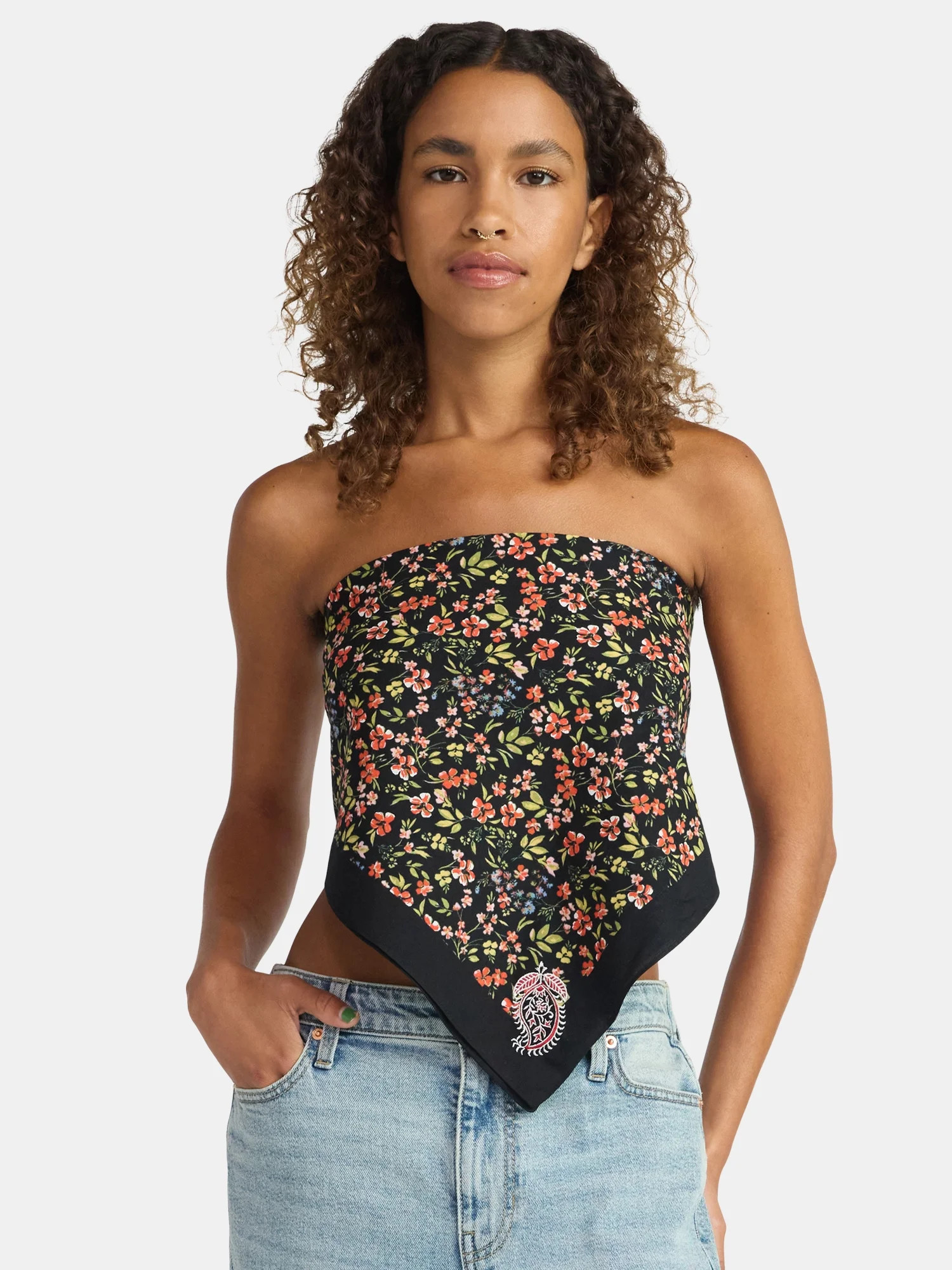 No Boundaries Women's Floral Printed Scarf, One Size | Walmart (US)