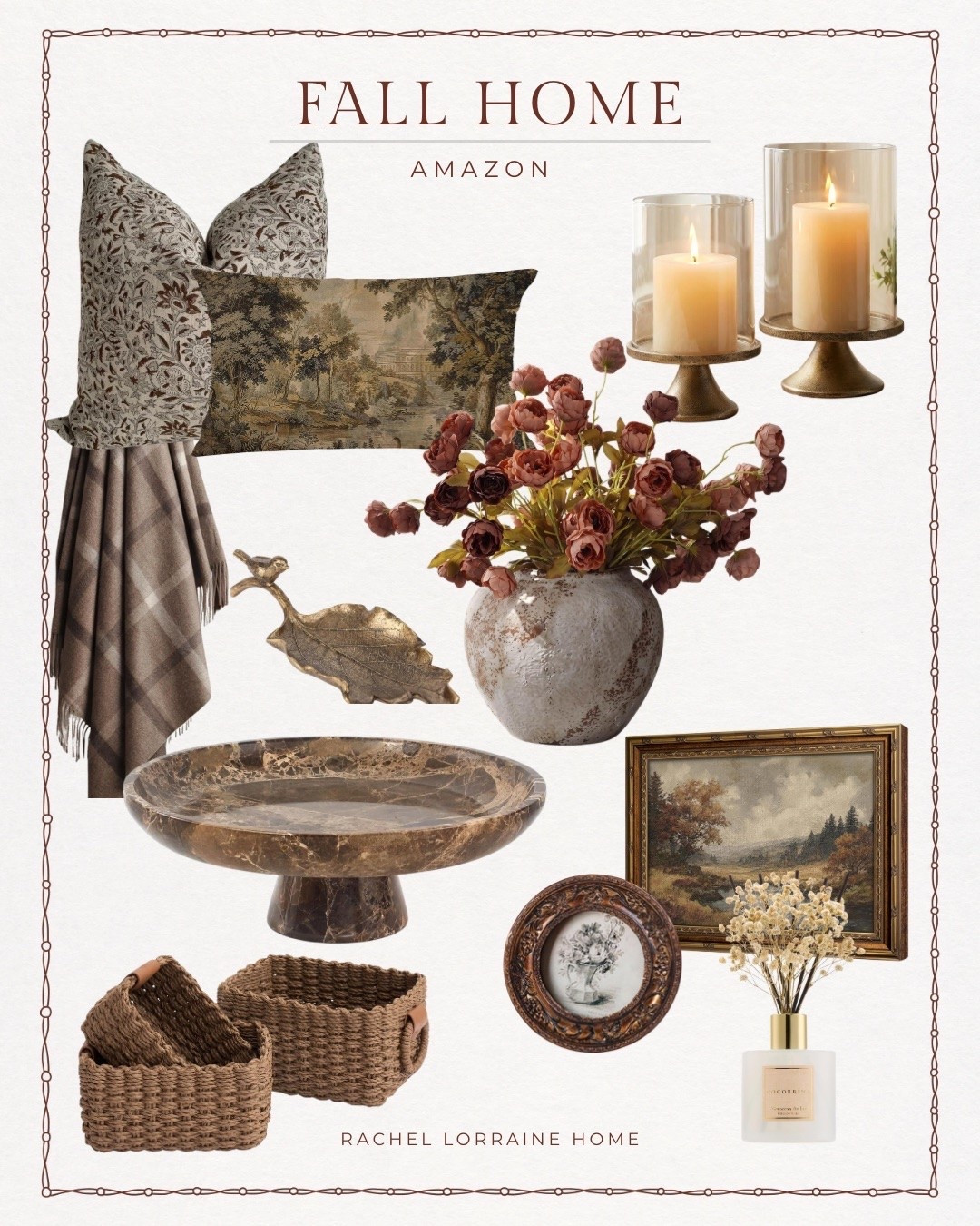 Beautiful fall home decor and accents inspired by the rich colors, cozy textures, and warmth of autumn. 🍂 I love how these pieces bring in the season through warm browns, muted florals, woven textures, and vintage-inspired details without feeling overly themed.

#LTKSeasonal #LTKHome