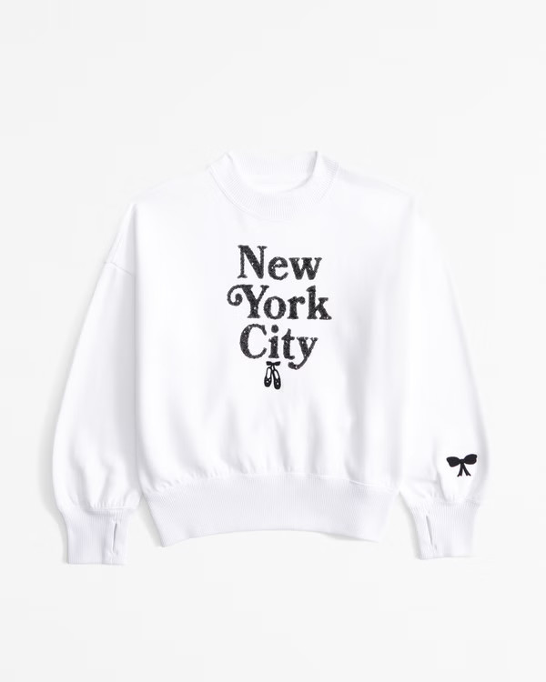 graphic crew sweatshirt | Abercrombie & Fitch (US)