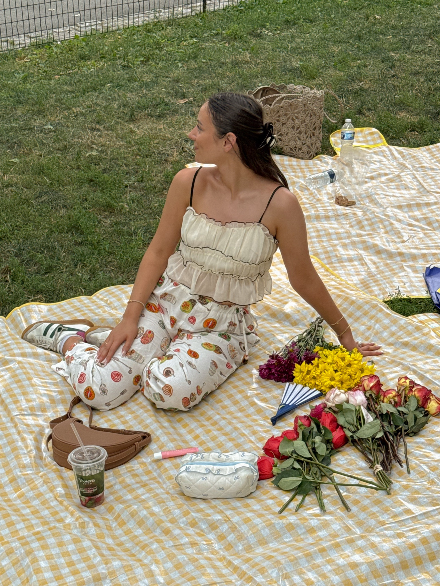 summer outfits, summer outfits 2025, summer fashion, july outfit, casual summer outfits, spring outfit ideas, cute summer outfits, cute casual outfit, date night outfit, date night outfits, vacation outfit, resort outfit, spring outfit, babydoll top, cute summer pants, lisa says gah, lisa says gah pants, white cami, gola sneakers,