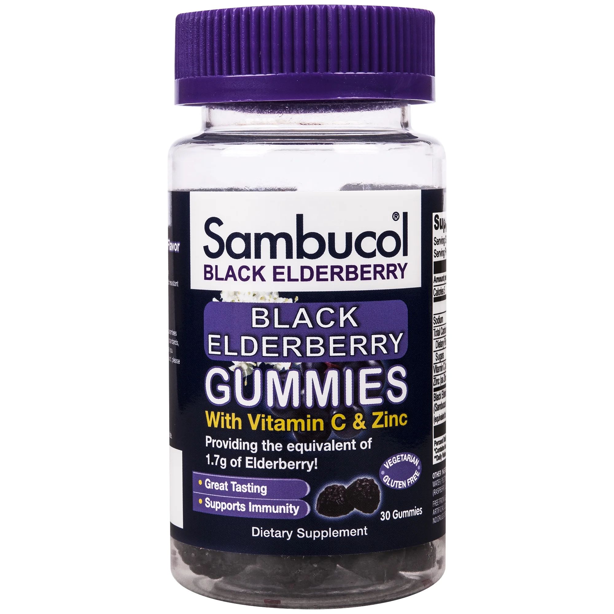 Sambucol Black Elderberry Gummies, 30 Count | Walmart (US)