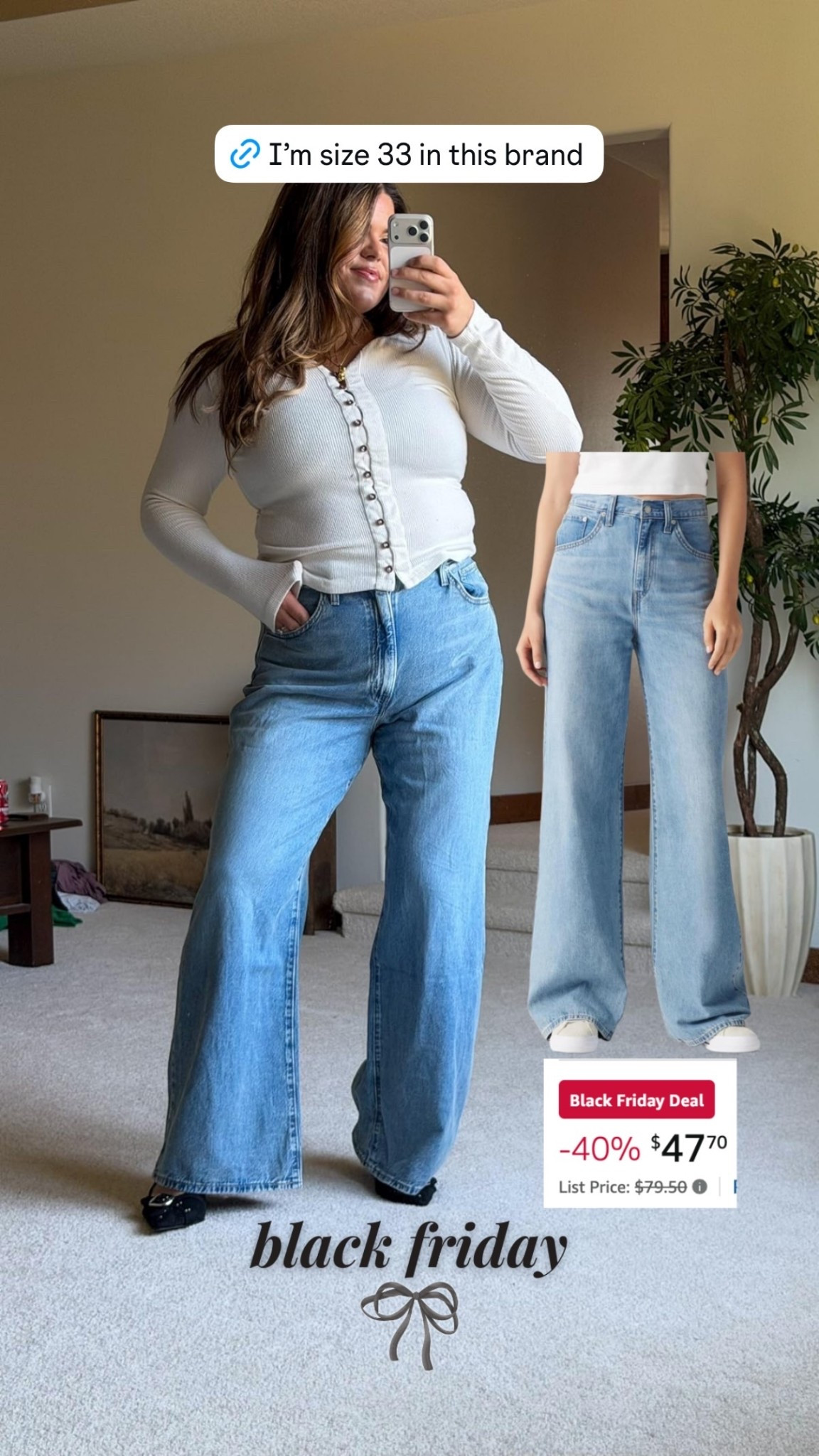 Waist cinching jeans -working wonders postpartum 

#LTKmomlife #LTKCyberWeek #LTKMidsize