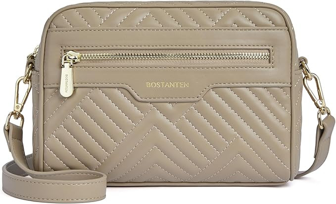 BOSTANTEN Crossbody Bags for Women Vegan Leather Purse Shoulder Handbags with Wide Strap | Amazon (US)