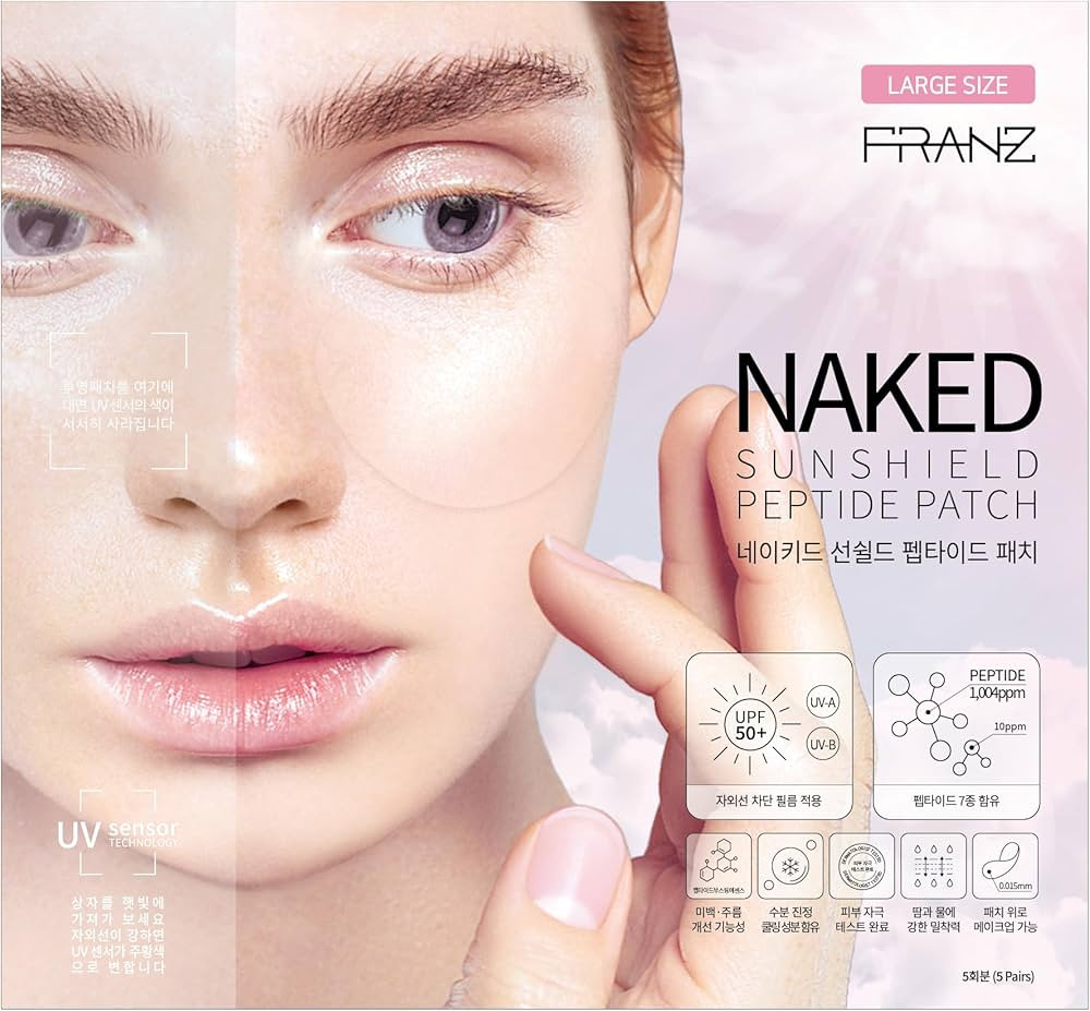 FRANZ Naked Sunshield Peptide Patch for Sun Care - over 98% UV Protection - Lightweight, High Bre... | Amazon (US)