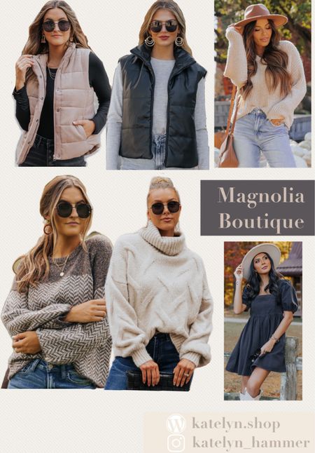 Magnolia boutique #sweaters #cozy #jackets #puffer #vest

#LTKSeasonal #LTKHoliday #LTKunder100