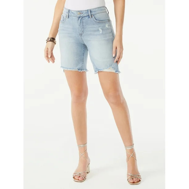 Sofia Jeans by Sofia Vergara Women's Gabriela Denim Bermuda Shorts - Walmart.com | Walmart (US)