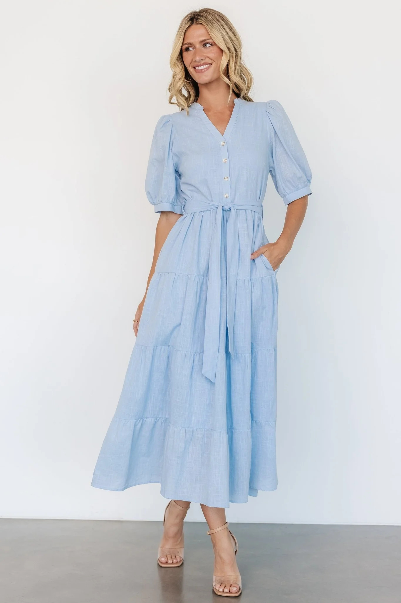 Camille Maxi Dress | Light Blue | Baltic Born