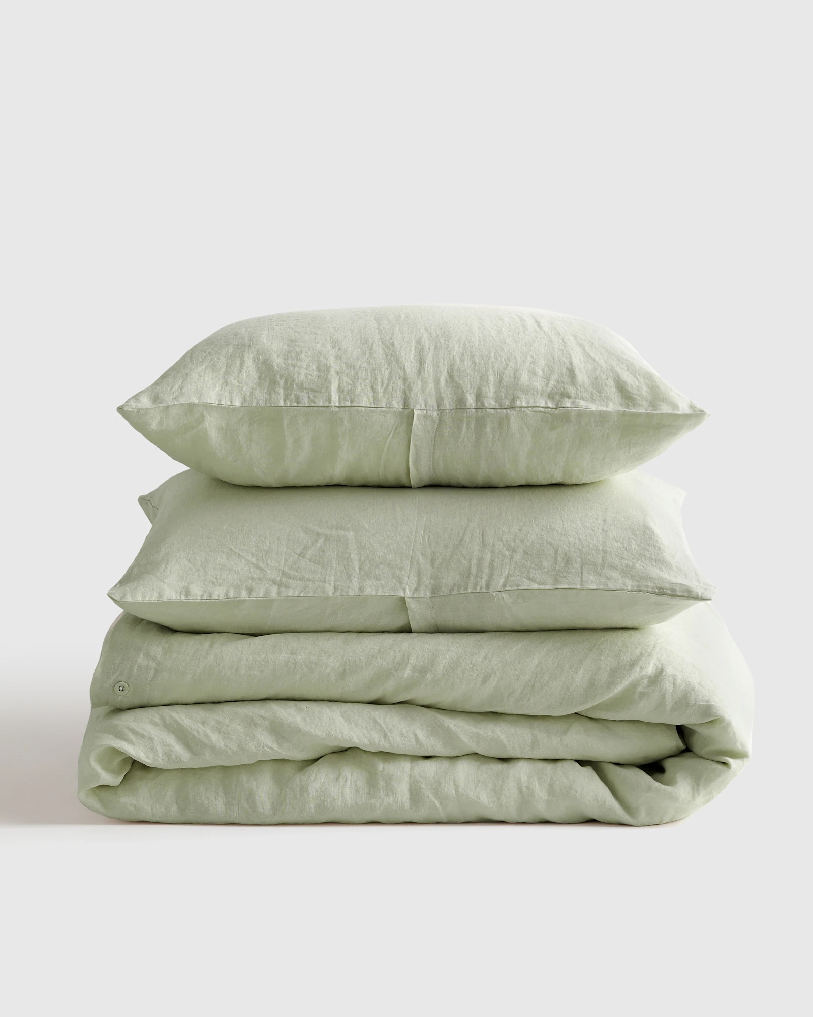European Linen Duvet Cover Set in Sage | Quince