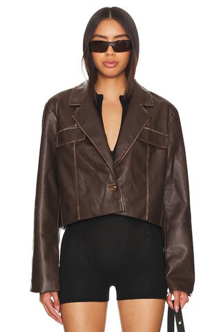 Blakely Faux Leather Jacket | Superdown