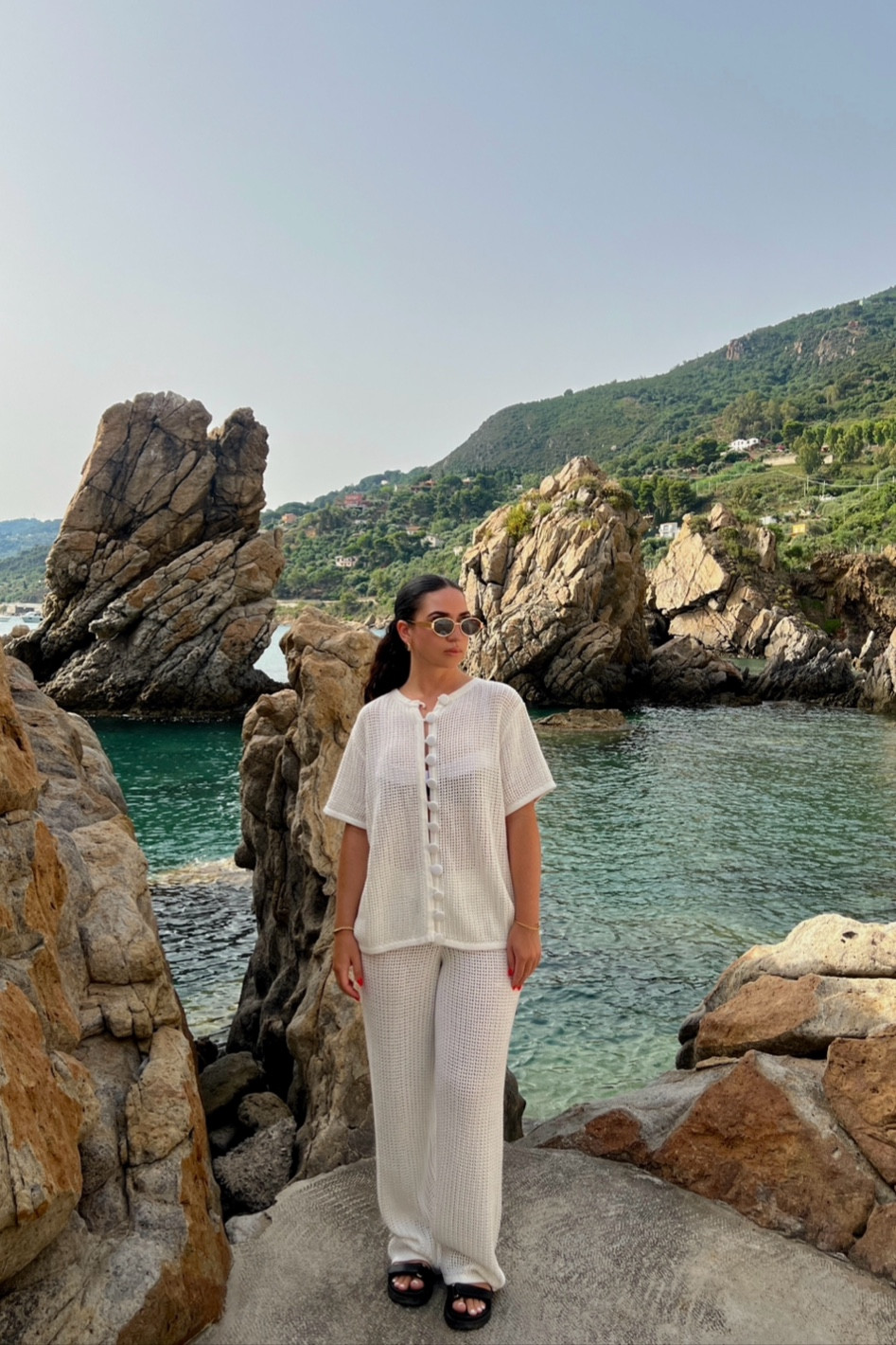 White summer set 🤍

Knitted cover up set from Sabo Skirt perfect for beach days 

For reference: 5’2” wearing size S

Vacation fit, travel, europe, italy, beaches

#LTKstyletip #LTKSeasonal #LTKtravel