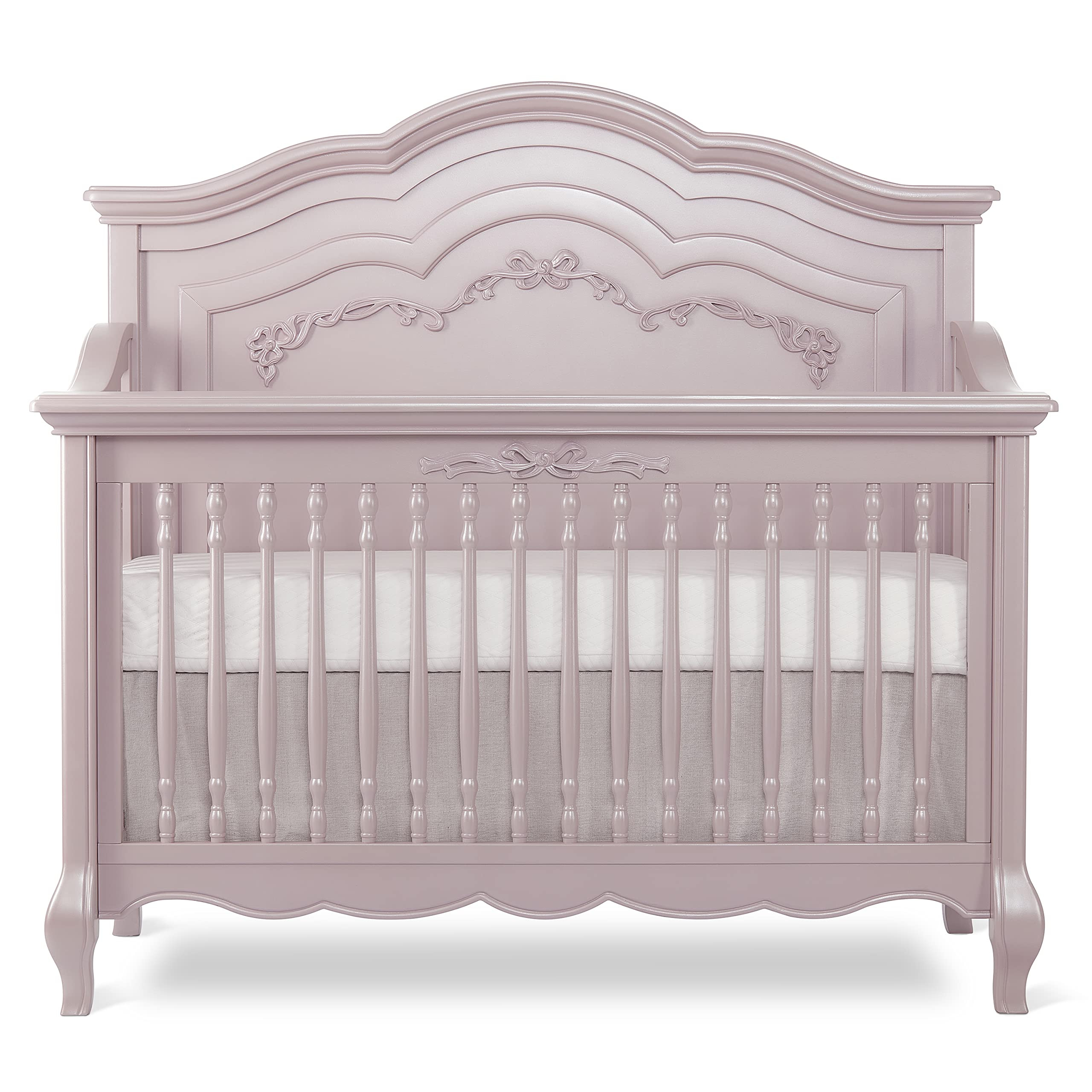 Evolur Aurora 5-in-1 Convertible Crib, Dusty Rose, Greenguard Gold Certified | Amazon (US)