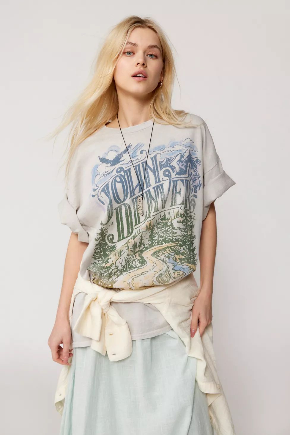 John Denver Take Me Home T-Shirt Dress | Urban Outfitters (US and RoW)