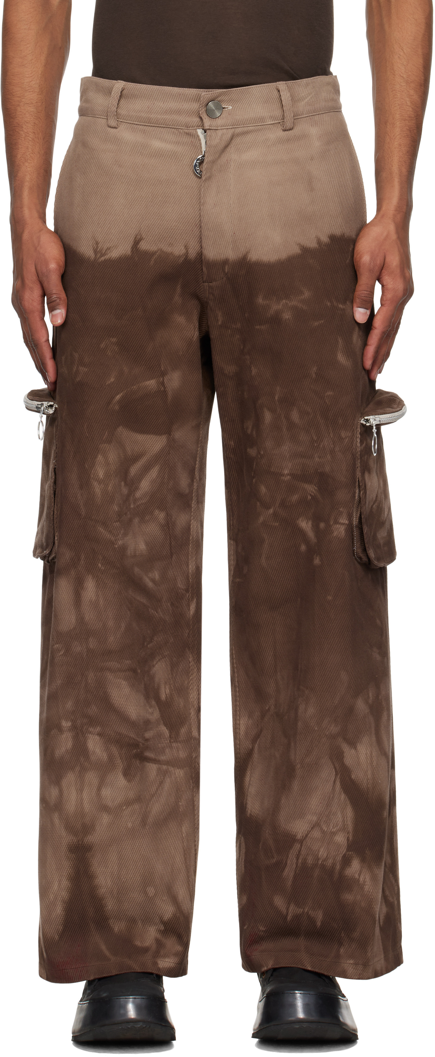 Charlie Constantinou Brown Multi Pocket Cargo Pants | SSENSE