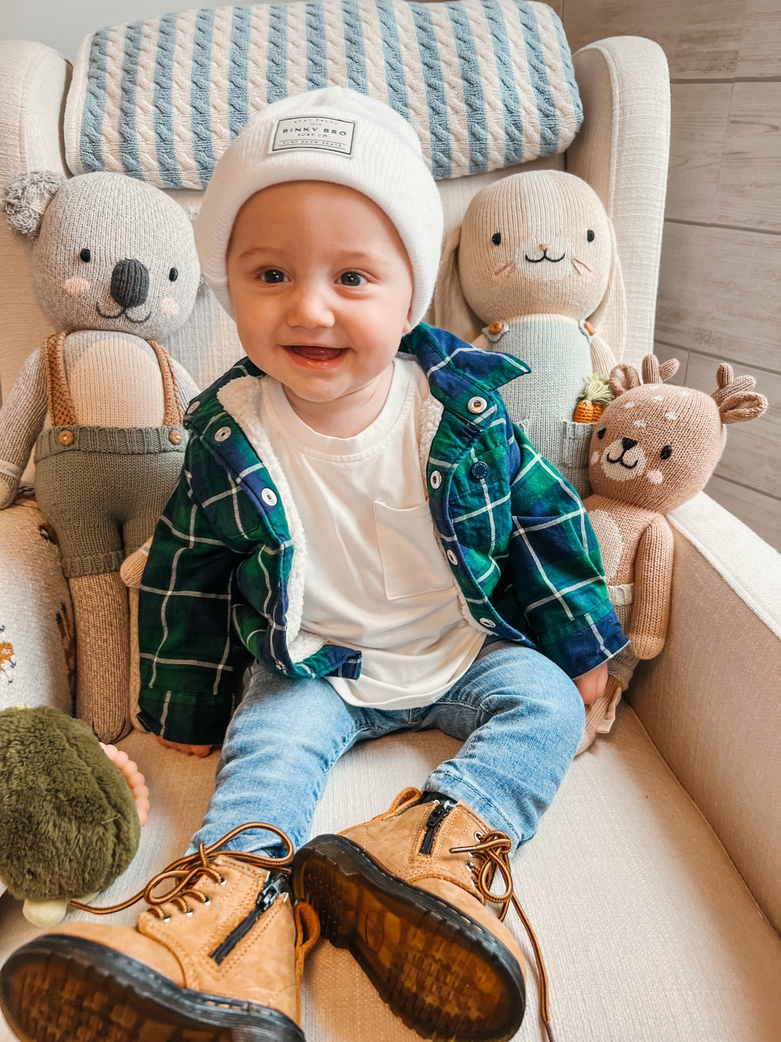 #baby #babyboy #babyoutfit #boyfashion #babyfashion #babystyle #boystyle #littlebipsy #babyjeans #flannel #babyflannel #babyboots #fallboots #beanie #babybeanie #binkybro #janieandjack #cuddleandkind #fallstyle #zara #babyzara #babyhat #piperfinn #combatboots #shacket #boots #fall #babyfashion 

Baby boy fall outfit inspo

#LTKSeasonal #LTKshoecrush #LTKstyletip