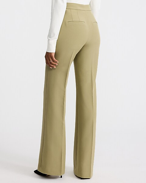 Editor Signature Stretch High Waisted Flare Trouser | Express