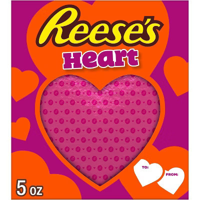 Reese's Valentine's Day Peanut Butter Solid Heart Candy Gift Box - 5oz | Target