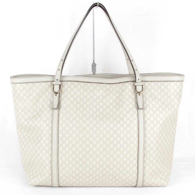 Pre-Owned GUCCI Gucci Microshima 309613 002123 Tote Bag Shima Leather Ivory Women's (Good) | Walmart (US)