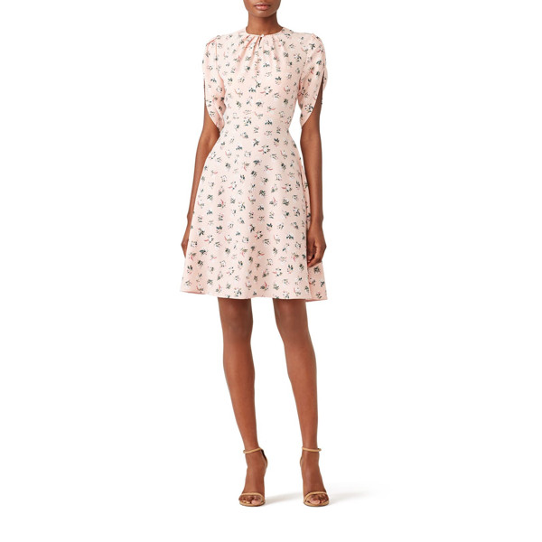 kate spade new york Flora Tulip Dress pink-print | Rent the Runway