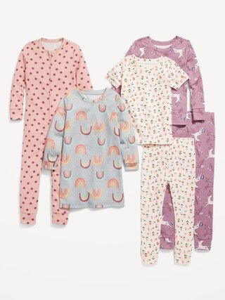 Printed Pajama 6-Pack for Toddler Girls | Old Navy (US)