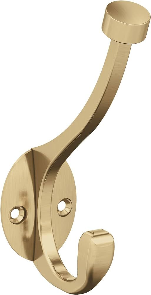 Amerock H55465CZ | Adare Double Prong Decorative Wall Hook | Champagne Bronze Hook for Coats, Hat... | Amazon (US)