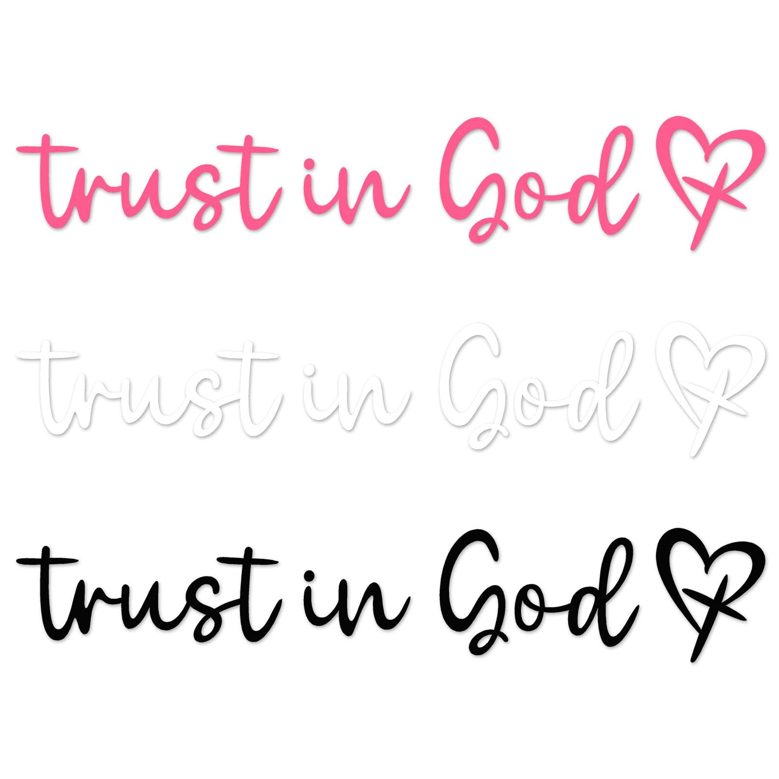 3pcs Trust in God Rearview Mirror Decal, Trust in God Sticker Car Mirror Stickers Rear View Mirro... | Amazon (US)