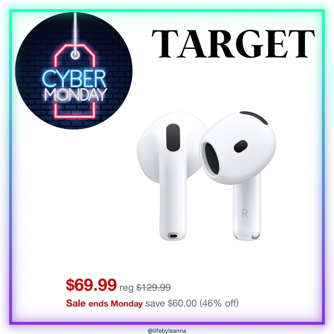 Target cyber Monday deals start today and end 12/1!!!







Apple/ AirPods/ target/cyber Monday 

#LTKSaleAlert #LTKCyberWeek #LTKGiftGuide