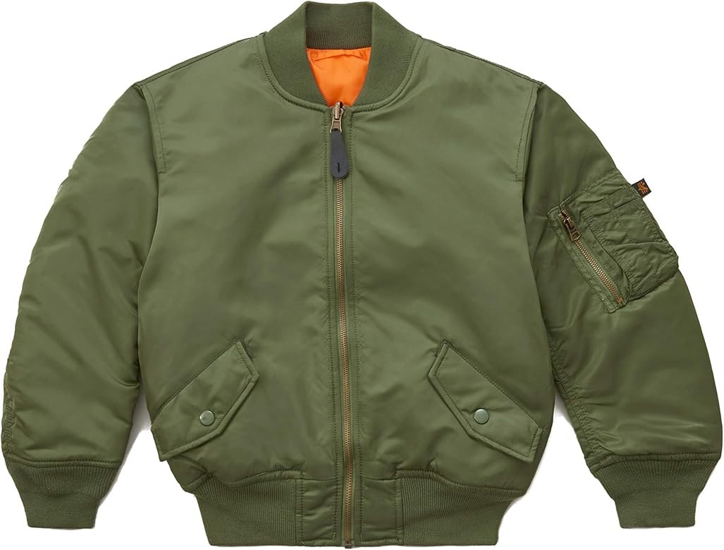 Alpha Industries Boys' MA-1 Flight Jacket | Amazon (US)