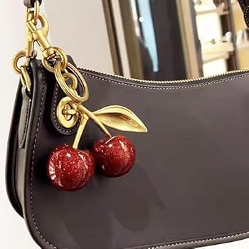 HecticCore Cherry Bag Charm - Versatile Key Ring, Purse Pendant, Lucky Charm, Personalised Car Ac... | Amazon (DE)