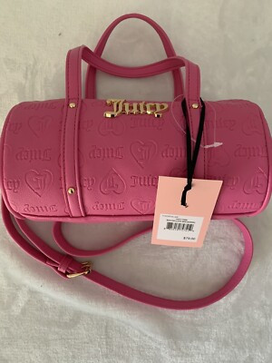 NEW NWT Juicy Couture Hot Pink  Mini Barrel Bag Crossbody Handbag | eBay US